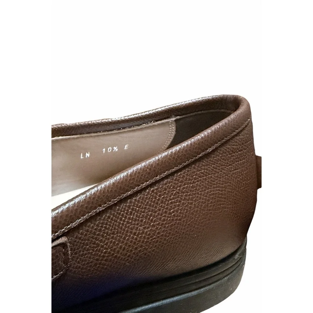 Salvatore Ferragamo Men's Scarlet Gancini  Leather Loafers Brown 10.5 E - Picture 6 of 8